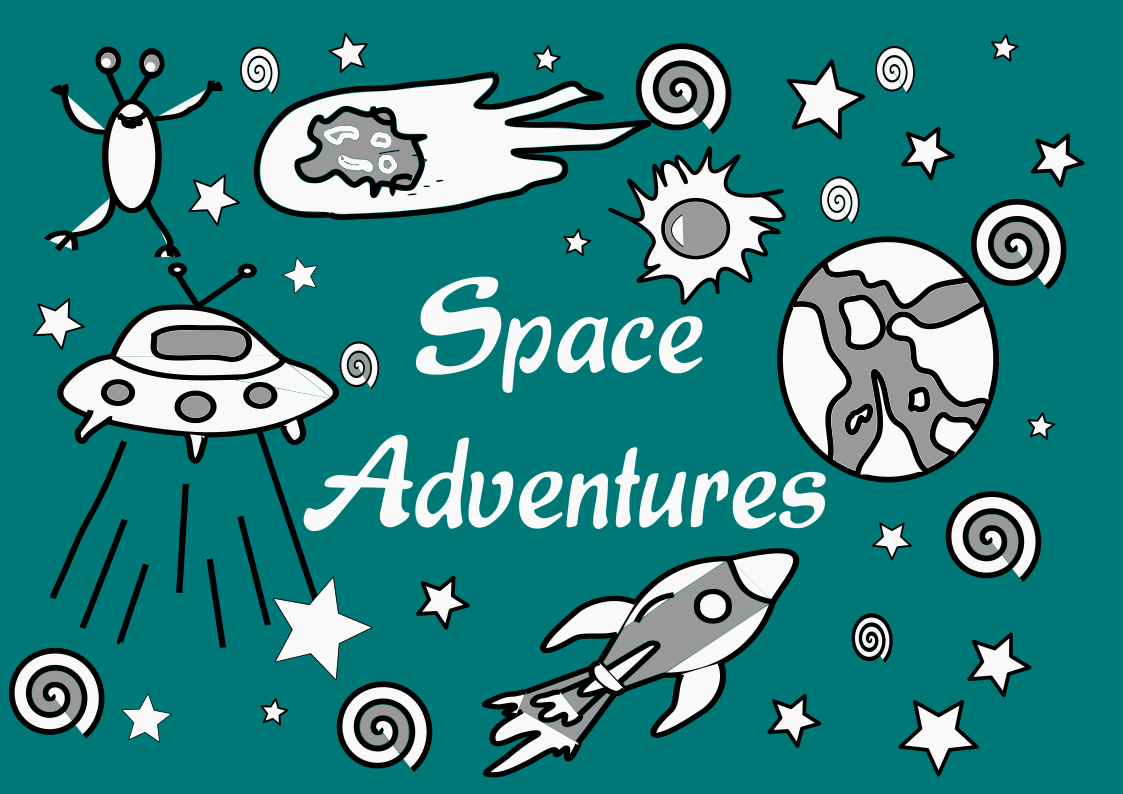 Space Adventures: Coloring Pages