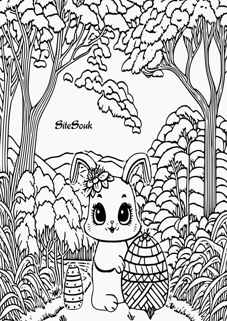 Winter Wonderland: Free Snow Bunny Coloring Sheets