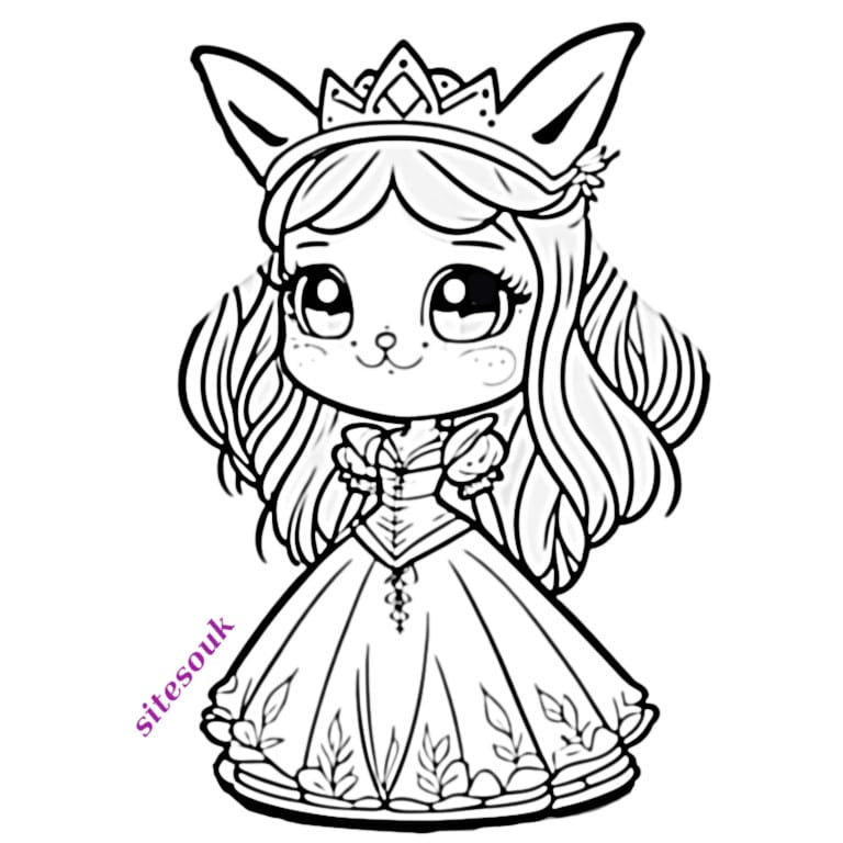 Fairy Tale Bunny Magic: Paint the Enchanting Easter Princess