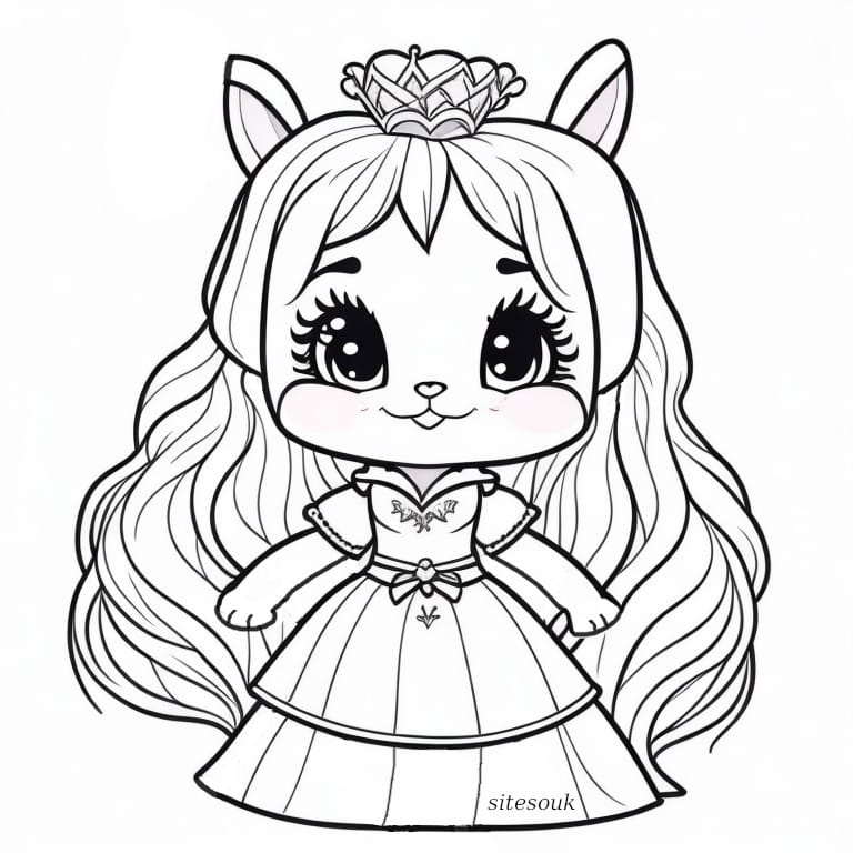 Enchanted Easter hare paint the bunny princess