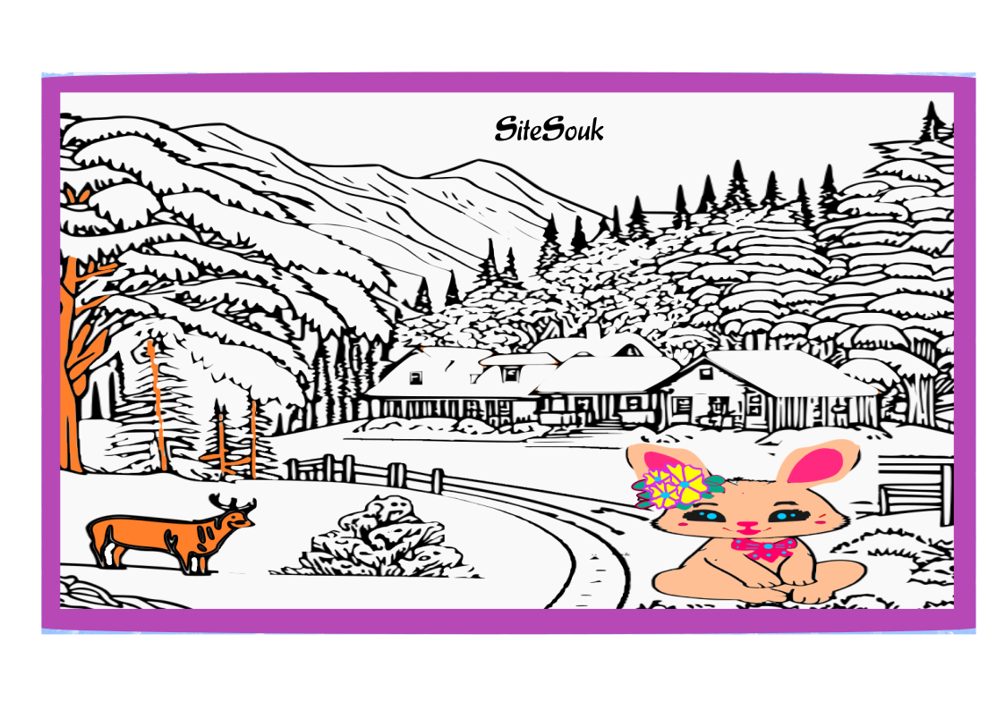 Winter Wonderland: Free Snow Bunny Coloring Sheets